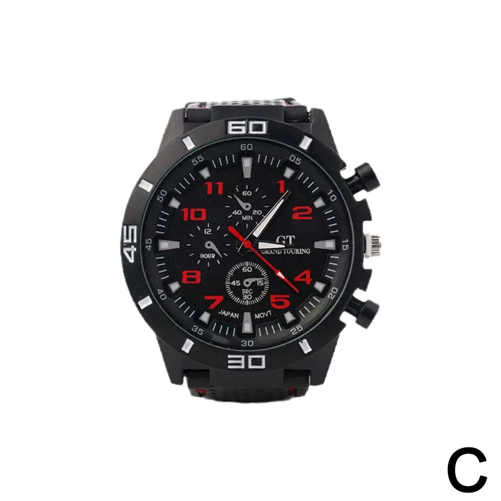Luxury Business Men Watch Men's Fashion Watch Sports Big Dial Calendar Date Watches Digital Watches Soft Clock Shockproof