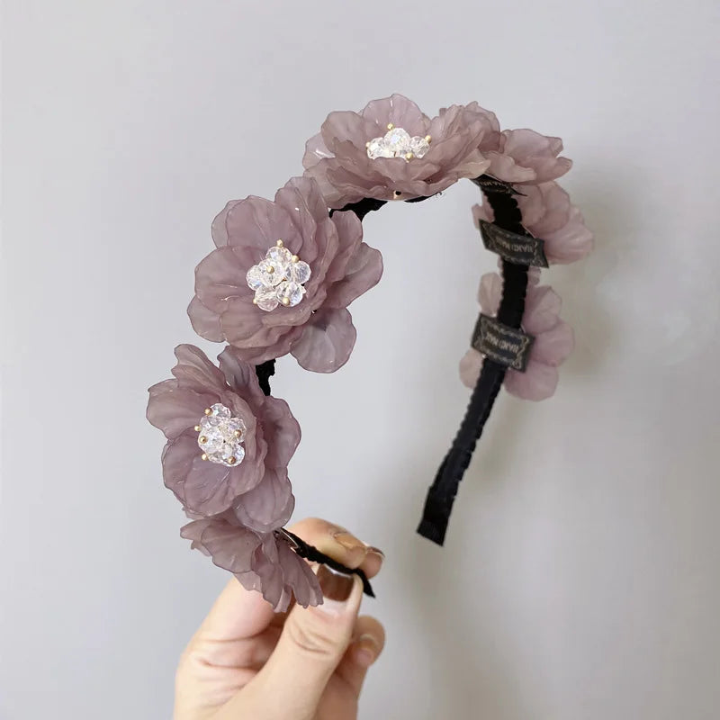 2021 New Women headwear Wedding Headband Beautiful Hair Hoop Bride Headpiece Hair Accessories For Women Girls