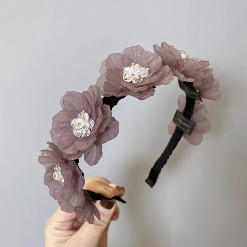 2021 New Women headwear Wedding Headband Beautiful Hair Hoop Bride Headpiece Hair Accessories For Women Girls
