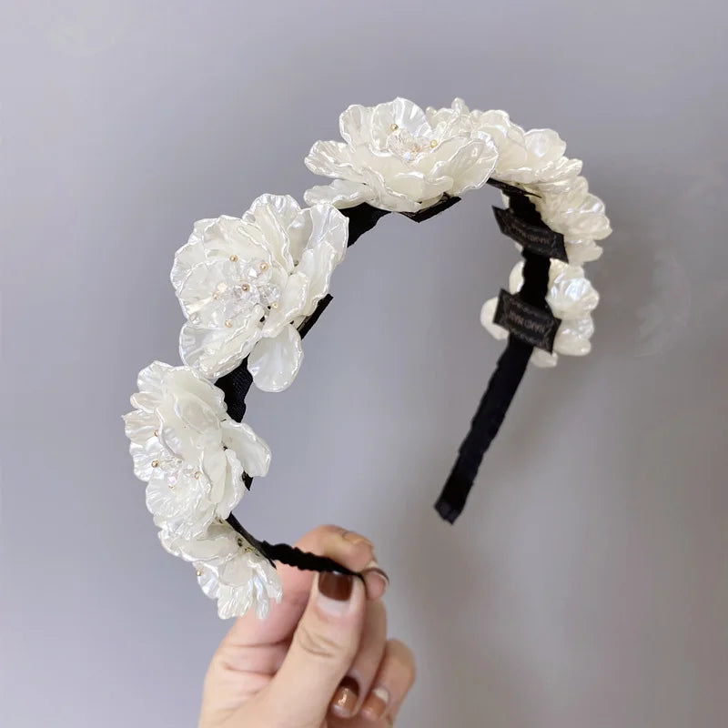 2021 New Women headwear Wedding Headband Beautiful Hair Hoop Bride Headpiece Hair Accessories For Women Girls