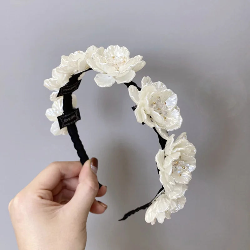 2021 New Women headwear Wedding Headband Beautiful Hair Hoop Bride Headpiece Hair Accessories For Women Girls