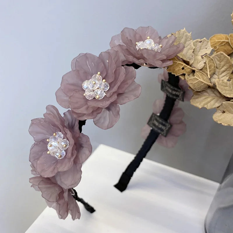 2021 New Women headwear Wedding Headband Beautiful Hair Hoop Bride Headpiece Hair Accessories For Women Girls