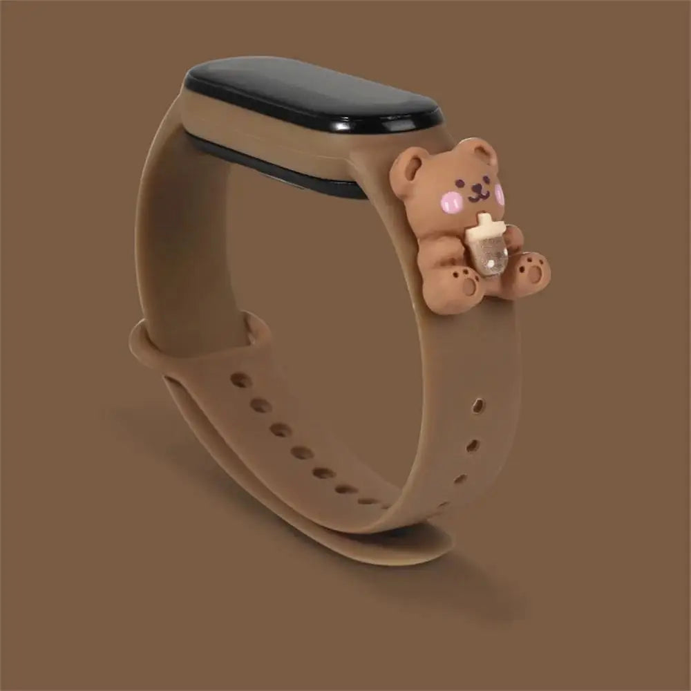 Cute 3D Cat's Paw Silicone Strap For Xiaomi Mi Band 7 6 5 4 3  Bracelet Sports Watch Wristband For Miband 7 6 5 4 3 Belt Correa