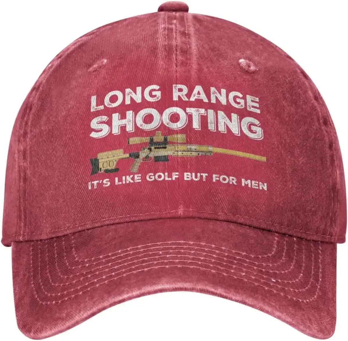 Funny Hat Long Ranges Shooting It's Like Golf But for Men Hat for Men Dad Hats Vintage Cap