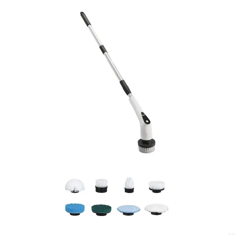 2025 New Electric Spin Scrubber 8Attachments 2000mAh Lithiums batteries For Floor Wall Clean