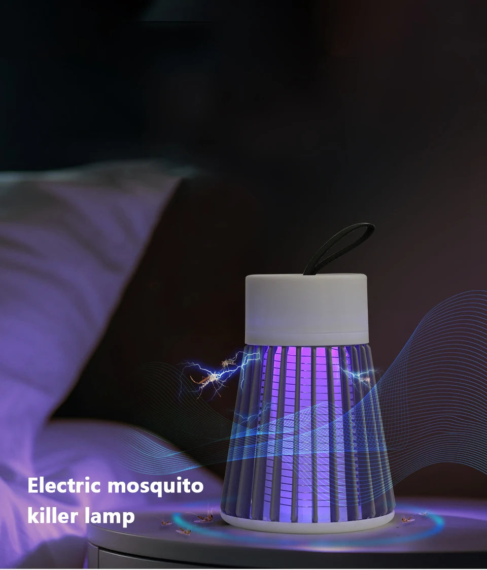 Electric Shock Mosquito Killer Lamp | USB 5V Fly Trap Zapper | Insect Killer Repellent | Bedroom / Outdoor Anti Mosquito Trap