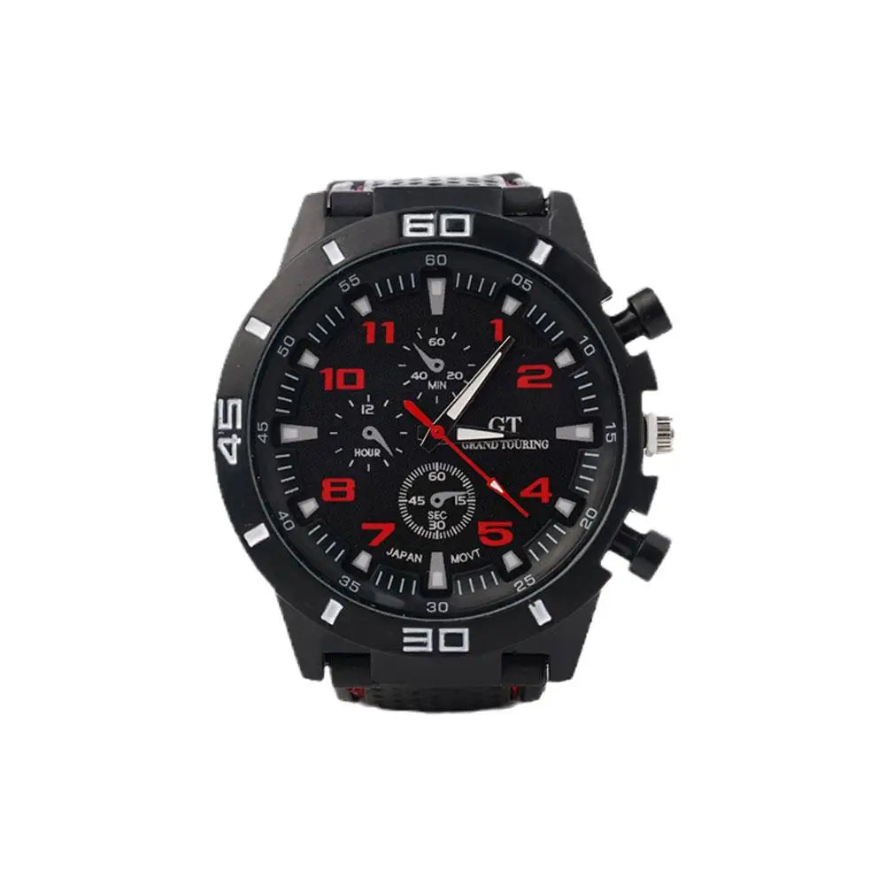 Luxury Business Men Watch Men's Fashion Watch Sports Big Dial Calendar Date Watches Digital Watches Soft Clock Shockproof