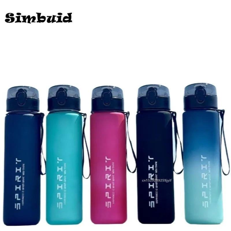 800ml Large Capacity Sports Water Bottle Leak Proof Plastic Drinking Cup With Time Scale Suitable For Travel Fitness Sports