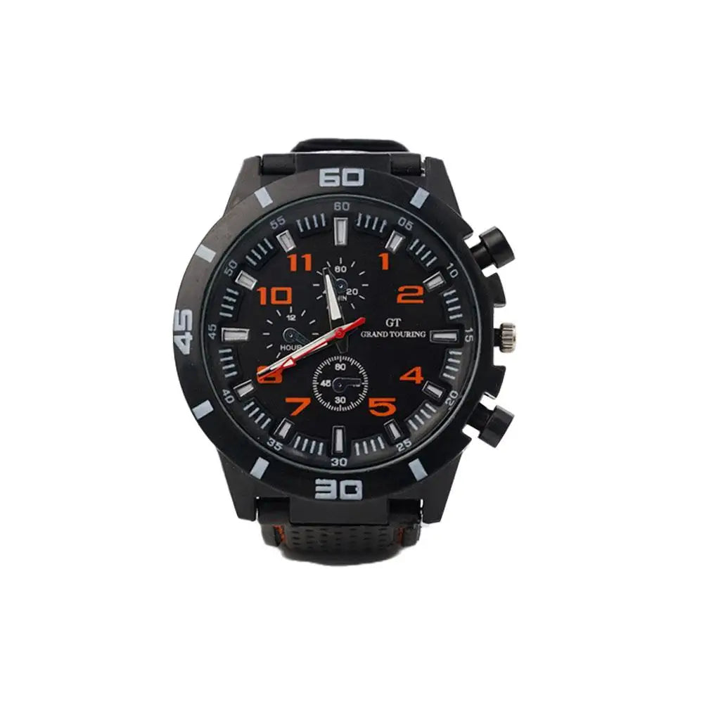 Luxury Business Men Watch Men's Fashion Watch Sports Big Dial Calendar Date Watches Digital Watches Soft Clock Shockproof