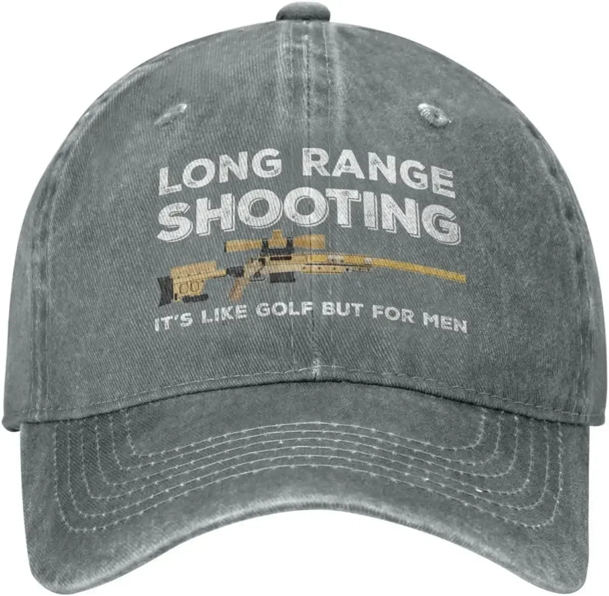 Funny Hat Long Ranges Shooting It's Like Golf But for Men Hat for Men Dad Hats Vintage Cap