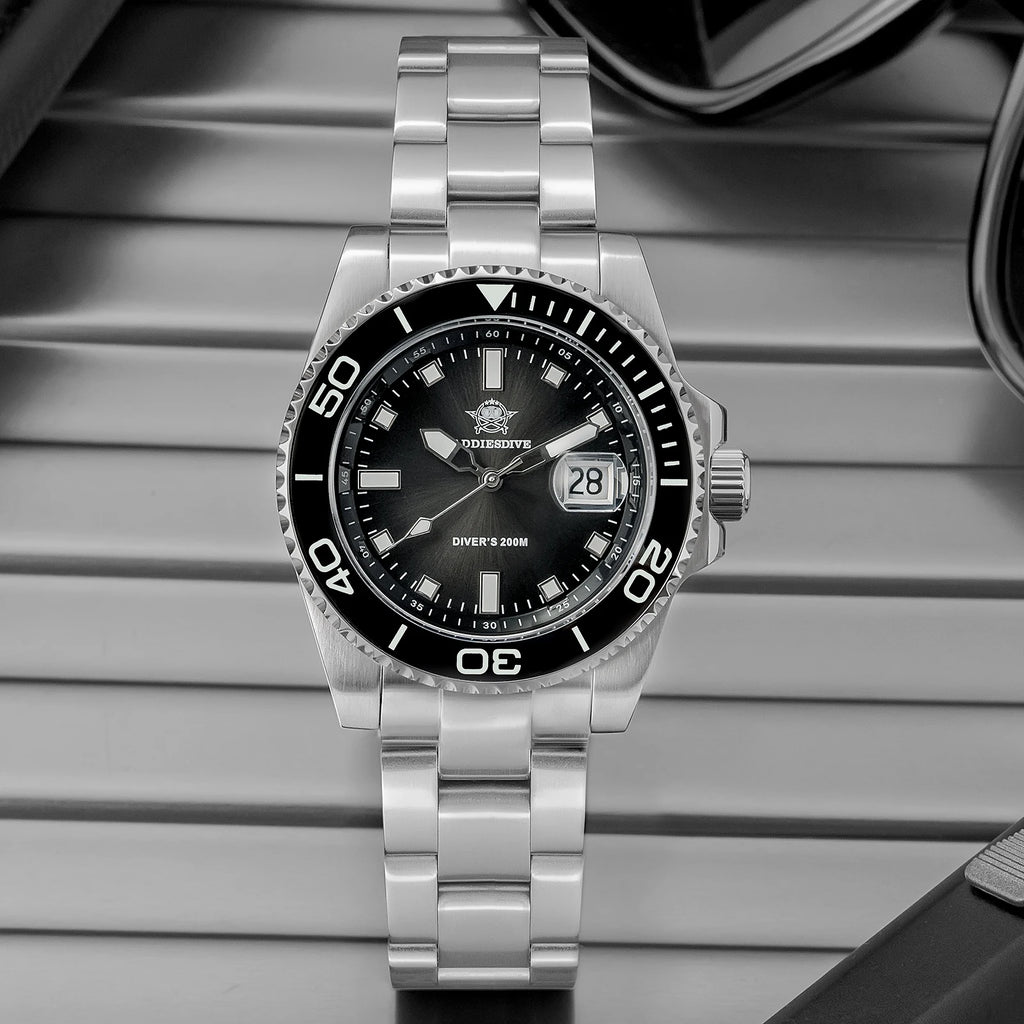 ADDIESDIVE 41mm Dive Watches For Men Ceramic Bezel BGW9 Waterproof Luminous Stainless Steel reloj hombre Colorful Dial Man Watch