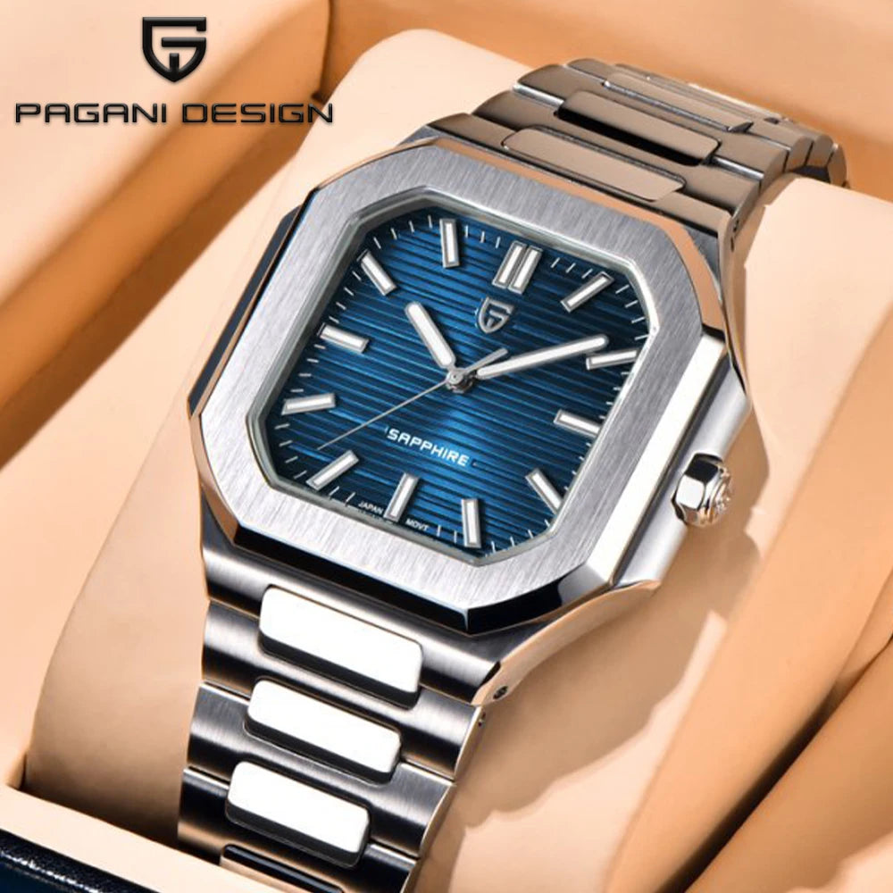 2025 New PAGANI DESIGN Luxury Men Quartz Watches Top Brand Sapphire Glass AR Coated Watch 50M Waterproof Luminous Watch for Men