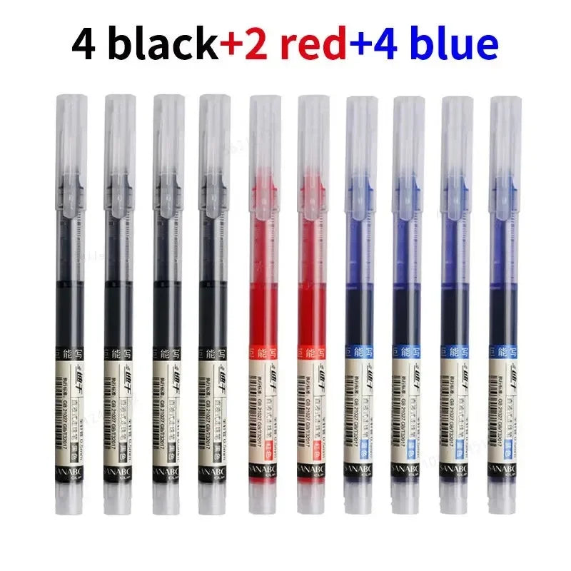 10Pcs/set | High Quality Needle Type Gel Pens | Straight Liquid Ballpoint Pen | Office Pen | For Professional Look | For Boss Look | Signing Pen