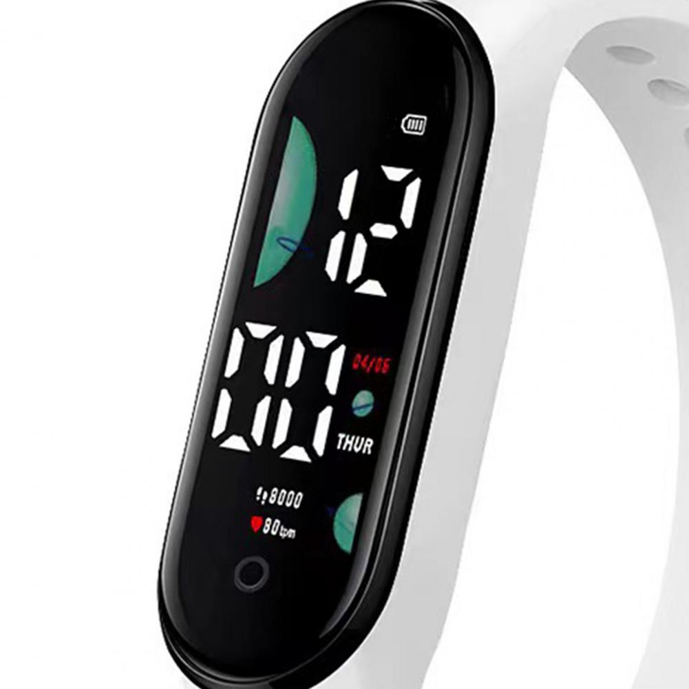 Hot !!M9 Electronic Watch LED Touch Control Waterproof Casual Multifunctional Week Time Display Men Women Unisex Sports Watch