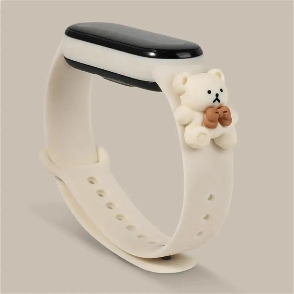Cute 3D Cat's Paw Silicone Strap For Xiaomi Mi Band 7 6 5 4 3  Bracelet Sports Watch Wristband For Miband 7 6 5 4 3 Belt Correa