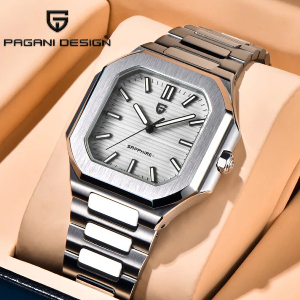 2025 New PAGANI DESIGN Luxury Men Quartz Watches Top Brand Sapphire Glass AR Coated Watch 50M Waterproof Luminous Watch for Men