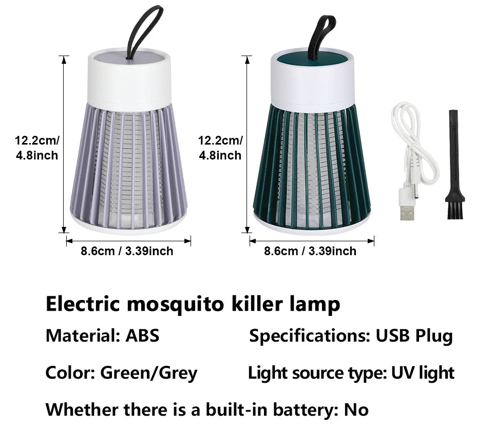 Electric Shock Mosquito Killer Lamp | USB 5V Fly Trap Zapper | Insect Killer Repellent | Bedroom / Outdoor Anti Mosquito Trap