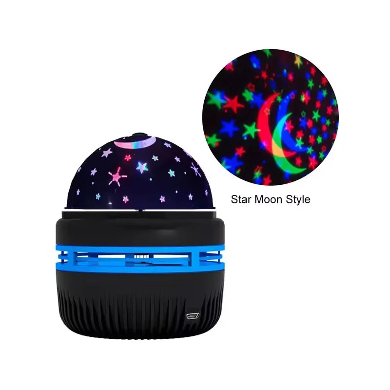 Colorful LED Starry Sky Projector Light Rotating Magic Ball Moon Star Night Light Bedroom Atmosphere Lamp For Home Decoration