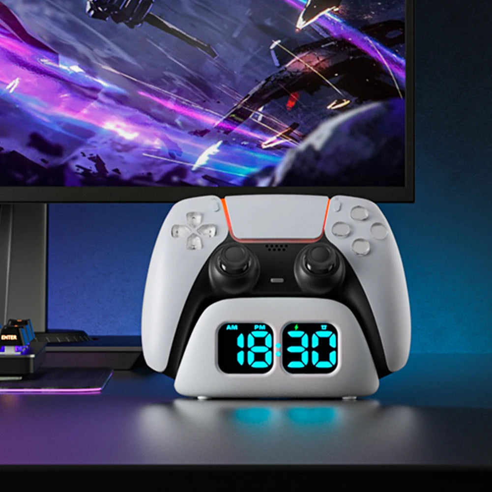 Charging Station Game Accessories Controller Charging Clock Base for PS 5 Accessories Kits