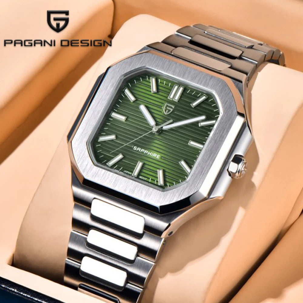 2025 New PAGANI DESIGN Luxury Men Quartz Watches Top Brand Sapphire Glass AR Coated Watch 50M Waterproof Luminous Watch for Men