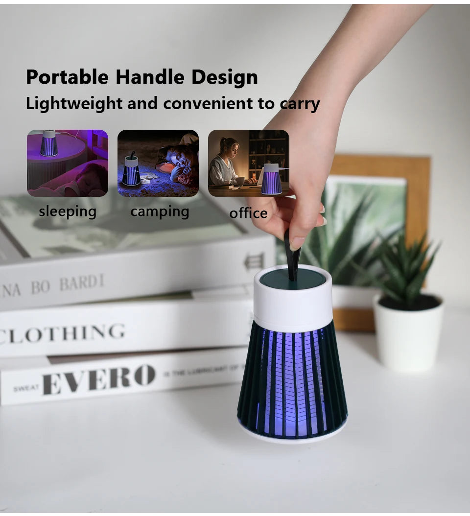 Electric Shock Mosquito Killer Lamp | USB 5V Fly Trap Zapper | Insect Killer Repellent | Bedroom / Outdoor Anti Mosquito Trap