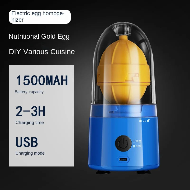 Electric Portable Automatic Egg Beater Egg Yolks and Egg Whites Mixer USB Rechargeable Spinner Shaker Kitchen Cooking Tools