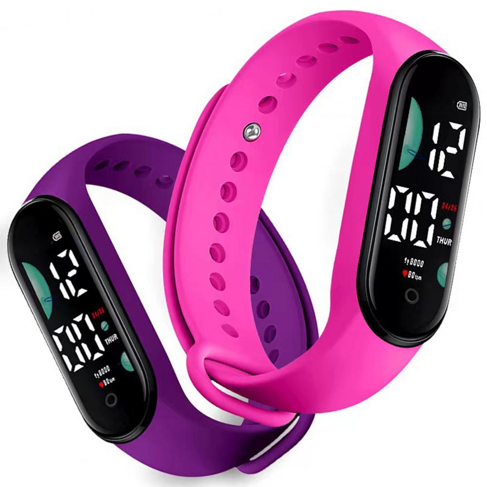Hot !!M9 Electronic Watch LED Touch Control Waterproof Casual Multifunctional Week Time Display Men Women Unisex Sports Watch