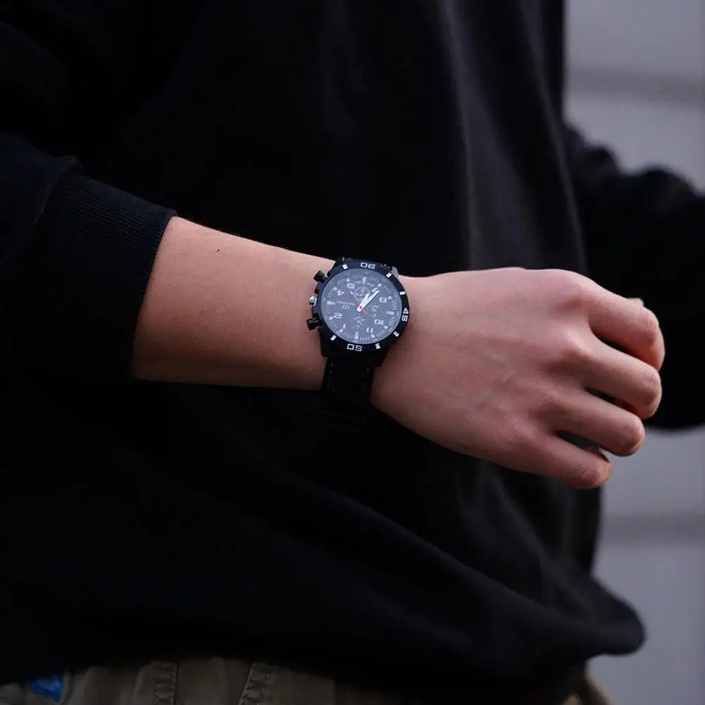 Luxury Business Men Watch Men's Fashion Watch Sports Big Dial Calendar Date Watches Digital Watches Soft Clock Shockproof