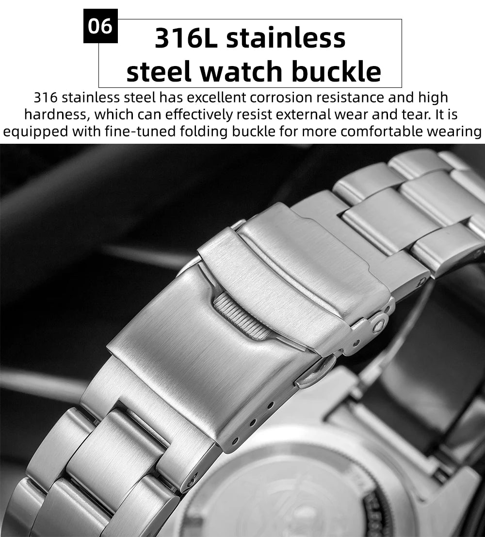 ADDIESDIVE 41mm Dive Watches For Men Ceramic Bezel BGW9 Waterproof Luminous Stainless Steel reloj hombre Colorful Dial Man Watch