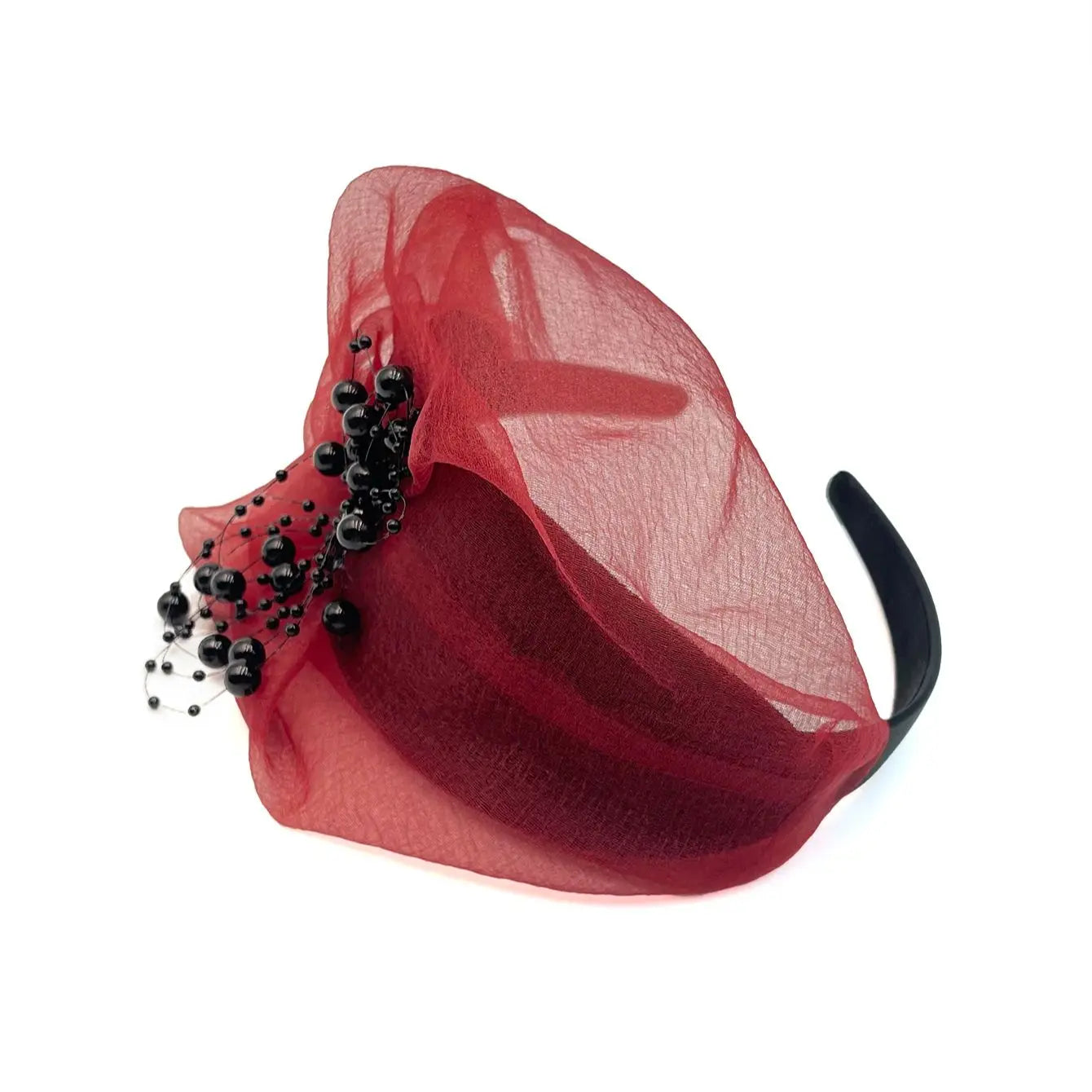 Fashionable and versatile dinner headpiece, half hat, breathable high headband, French top hat