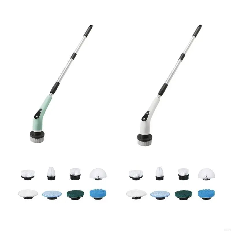 2025 New Electric Spin Scrubber 8Attachments 2000mAh Lithiums batteries For Floor Wall Clean