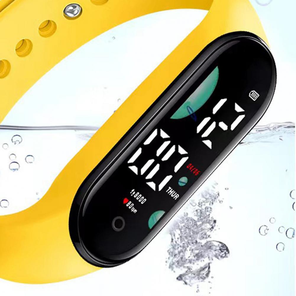 Hot !!M9 Electronic Watch LED Touch Control Waterproof Casual Multifunctional Week Time Display Men Women Unisex Sports Watch