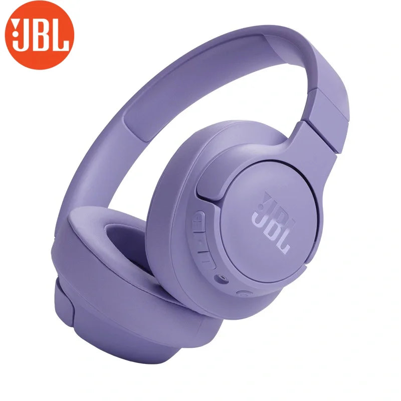Original JBL Tune 720BT Wireless Bluetooth Over Ear Headphones with Microphone, 75H Battery  Support APP Deep Bass Foldable