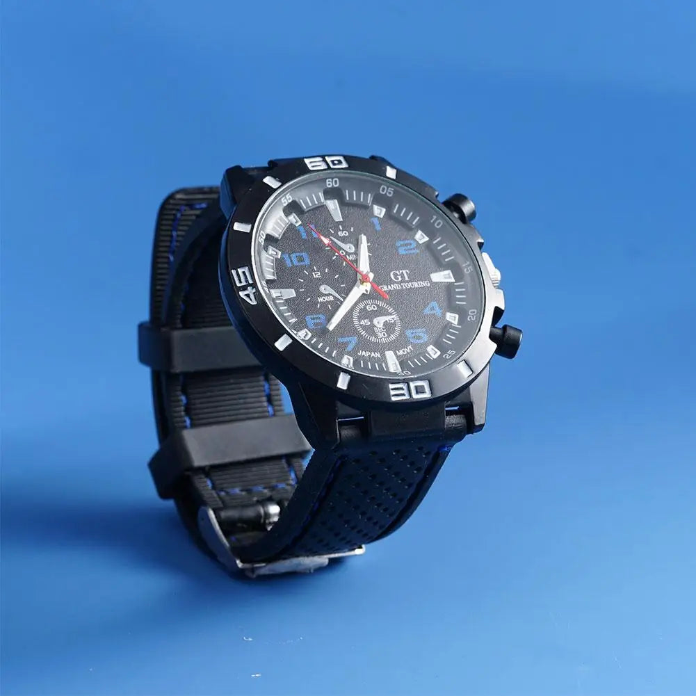 Luxury Business Men Watch Men's Fashion Watch Sports Big Dial Calendar Date Watches Digital Watches Soft Clock Shockproof