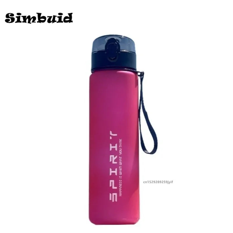 800ml Large Capacity Sports Water Bottle Leak Proof Plastic Drinking Cup With Time Scale Suitable For Travel Fitness Sports