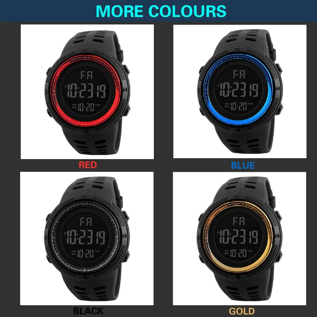 YIKAZE X01 Men's Digital Watches Multifunction Military Men Sports Wristwatch Sweatproof Luminous  Man Student Electronic Watch