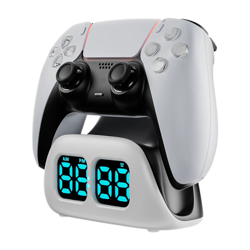 Charging Station Game Accessories Controller Charging Clock Base for PS 5 Accessories Kits