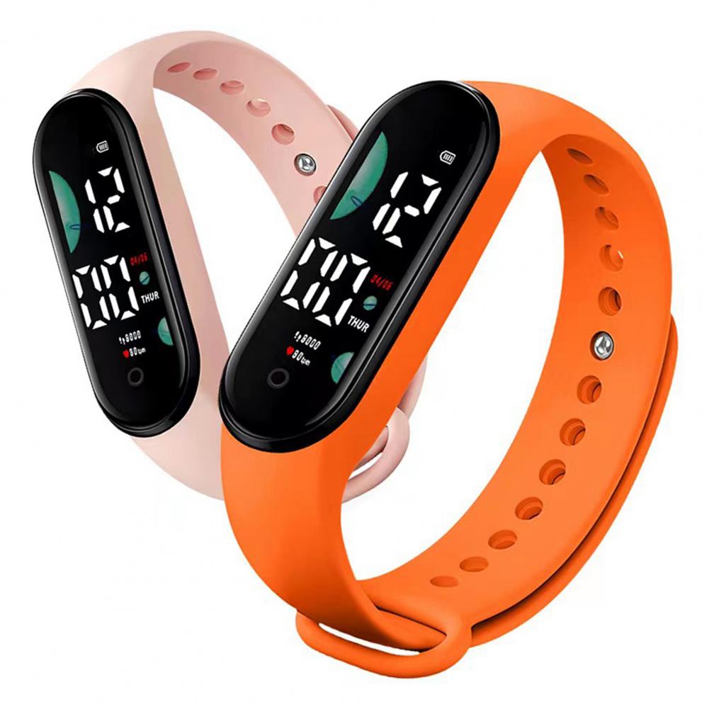 Hot !!M9 Electronic Watch LED Touch Control Waterproof Casual Multifunctional Week Time Display Men Women Unisex Sports Watch