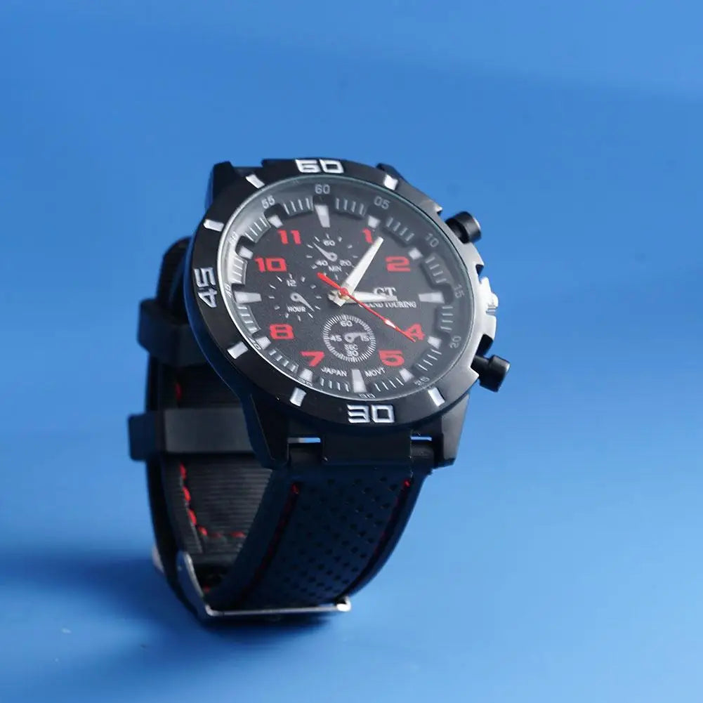 Luxury Business Men Watch Men's Fashion Watch Sports Big Dial Calendar Date Watches Digital Watches Soft Clock Shockproof