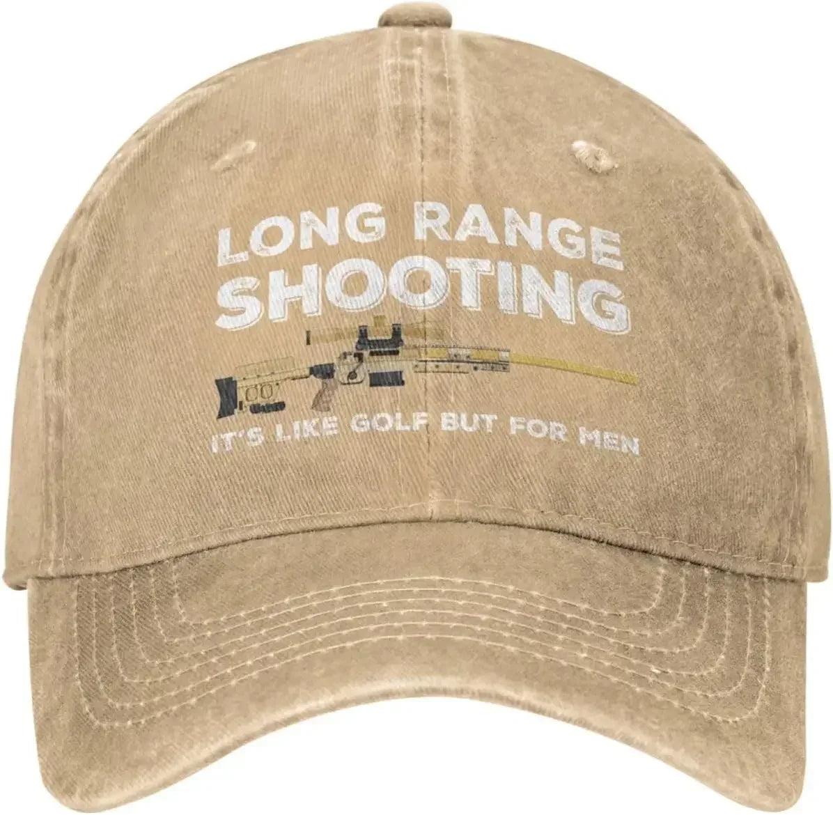 Funny Hat Long Ranges Shooting It's Like Golf But for Men Hat for Men Dad Hats Vintage Cap