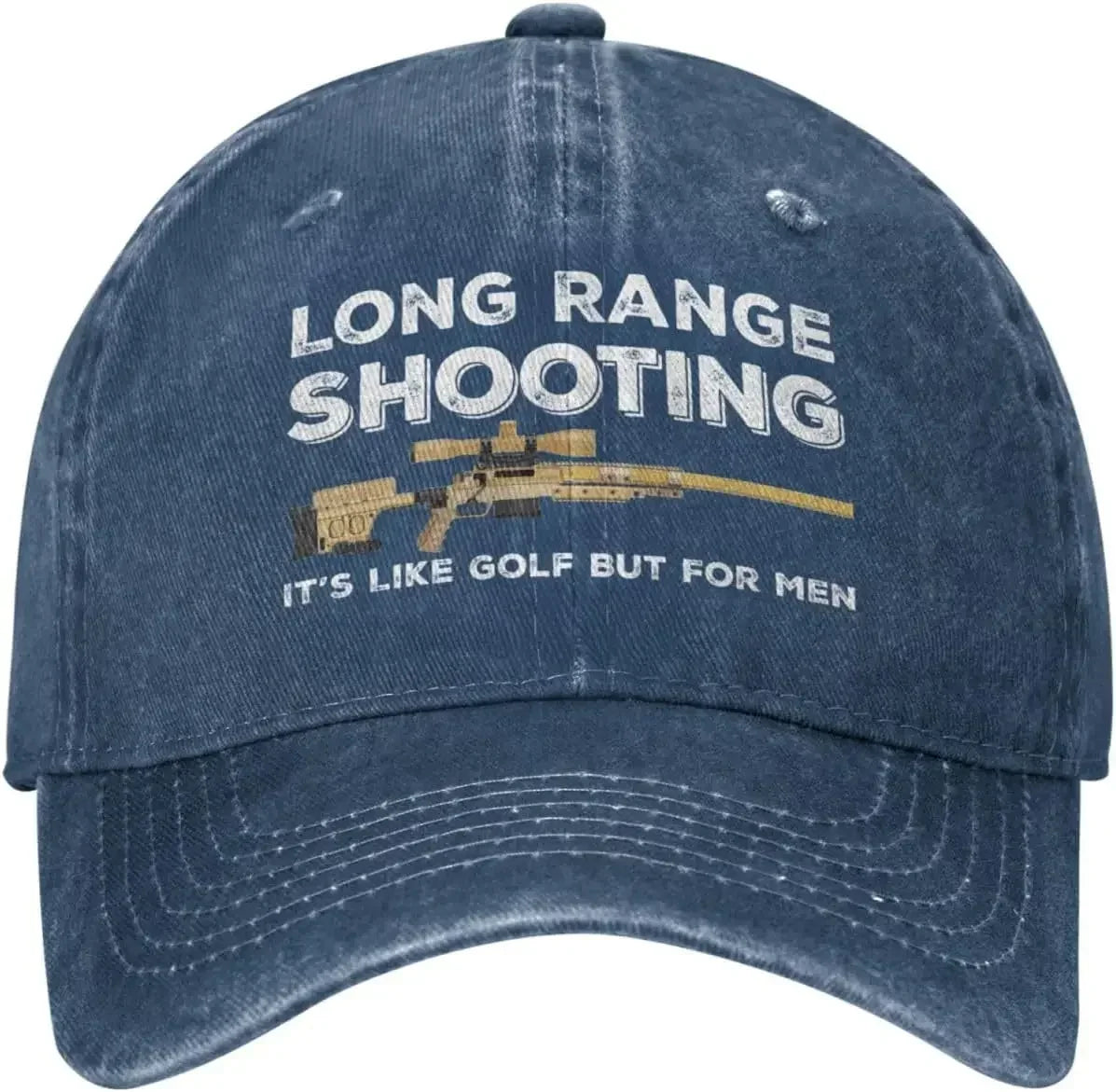 Funny Hat Long Ranges Shooting It's Like Golf But for Men Hat for Men Dad Hats Vintage Cap