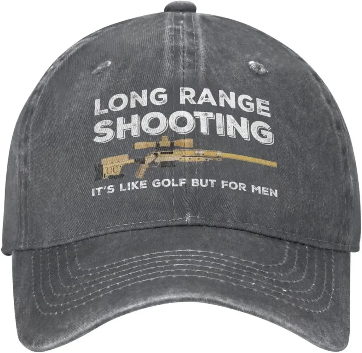 Funny Hat Long Ranges Shooting It's Like Golf But for Men Hat for Men Dad Hats Vintage Cap