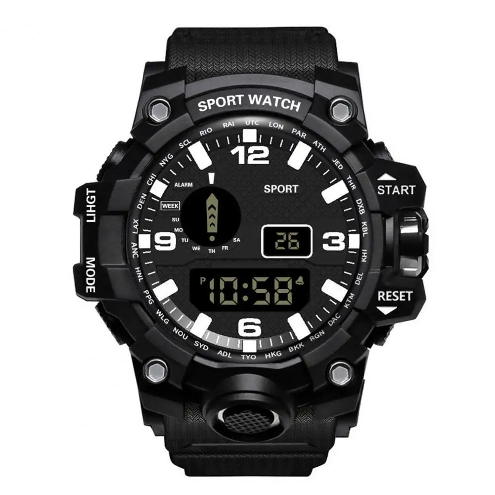 Electronic Watch Multifunctional Outdoor Sports Watch Stylish Durable Strap Running Watch Men Women Student Accessories