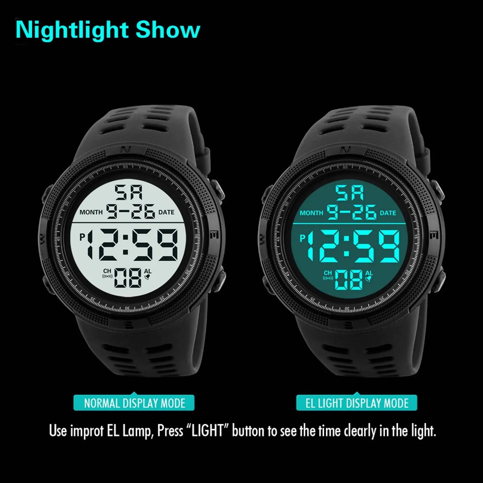 YIKAZE X01 Men's Digital Watches Multifunction Military Men Sports Wristwatch Sweatproof Luminous  Man Student Electronic Watch
