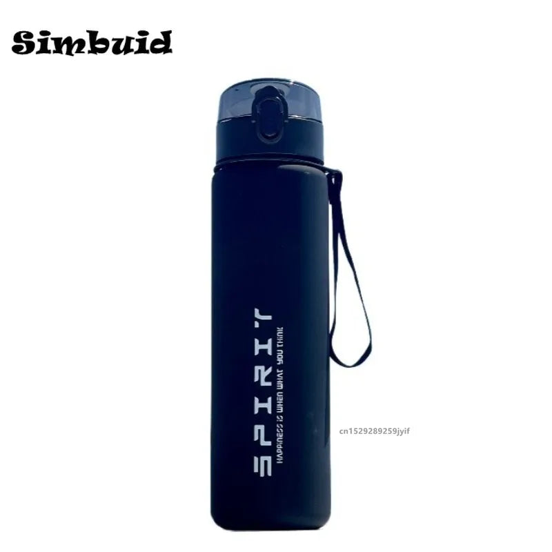 800ml Large Capacity Sports Water Bottle Leak Proof Plastic Drinking Cup With Time Scale Suitable For Travel Fitness Sports