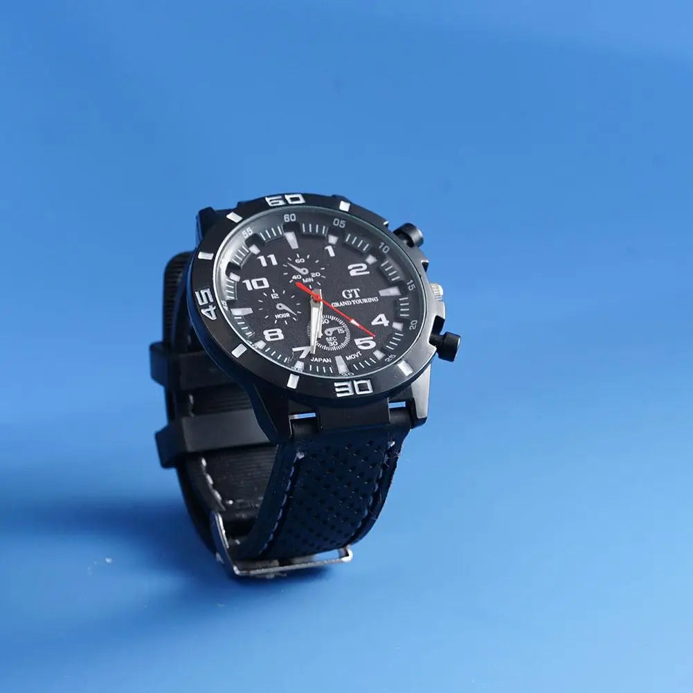 Luxury Business Men Watch Men's Fashion Watch Sports Big Dial Calendar Date Watches Digital Watches Soft Clock Shockproof