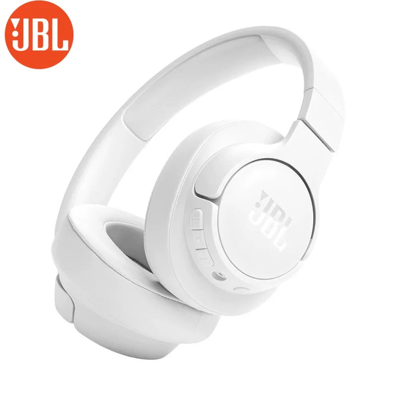 Original JBL Tune 720BT Wireless Bluetooth Over Ear Headphones with Microphone, 75H Battery  Support APP Deep Bass Foldable