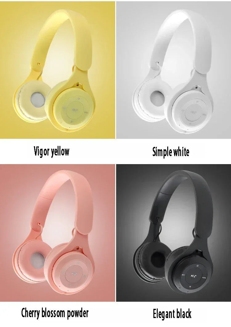 Stereo Y08 Headset 5.3 Bluetooth Headset Folding Wireless Sports Earphone Gaming Headsets Over-ear Headphones for Android ios