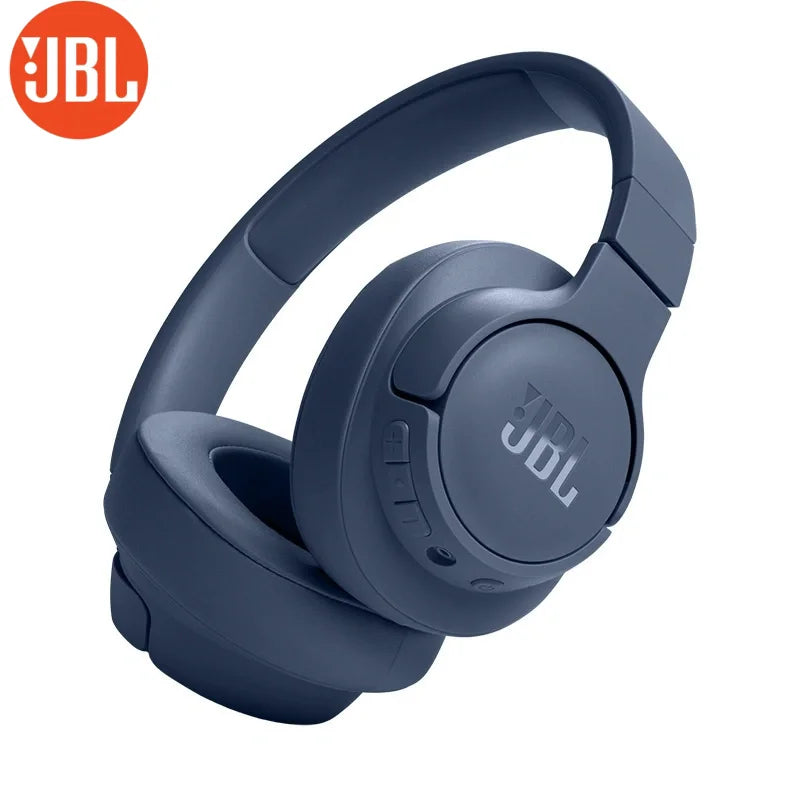Original JBL Tune 720BT Wireless Bluetooth Over Ear Headphones with Microphone, 75H Battery  Support APP Deep Bass Foldable