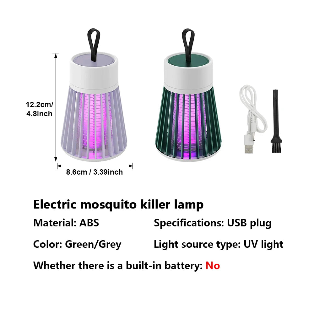 Electric Shock Mosquito Killer Lamp | USB 5V Fly Trap Zapper | Insect Killer Repellent | Bedroom / Outdoor Anti Mosquito Trap